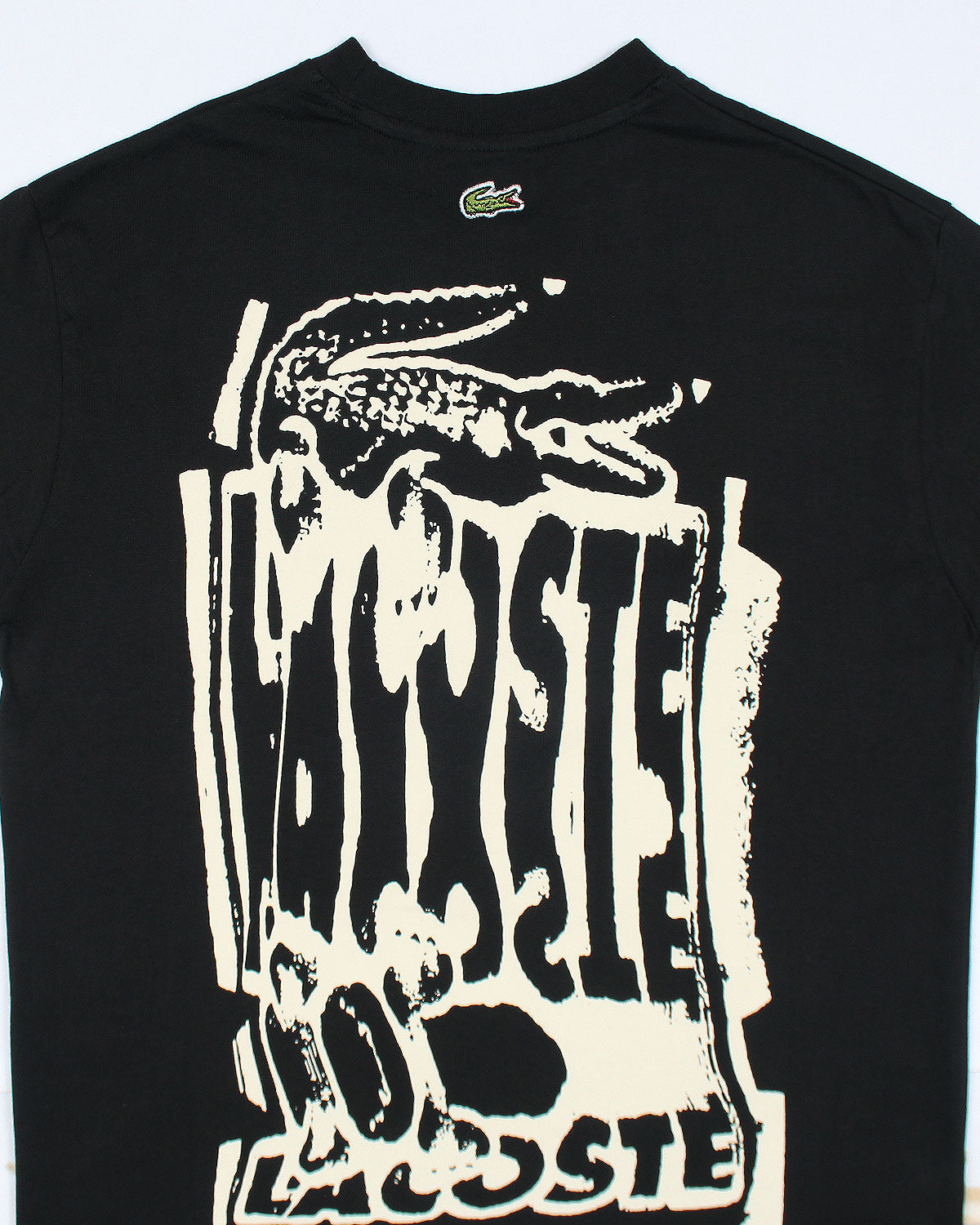 Camisa Estampada Lacoste Peito e Costas em Malha de Algodão