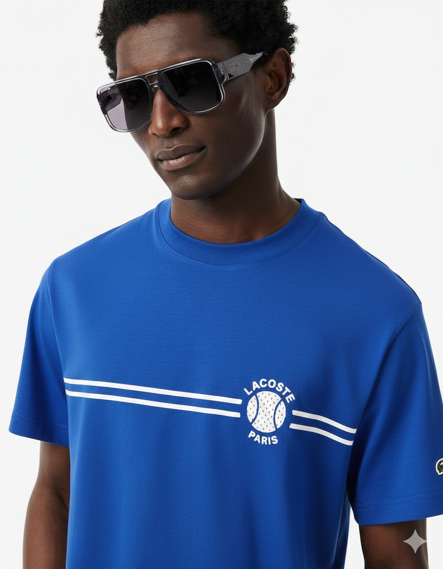 Camiseta em Malha de Algodão Bordada e Estampada