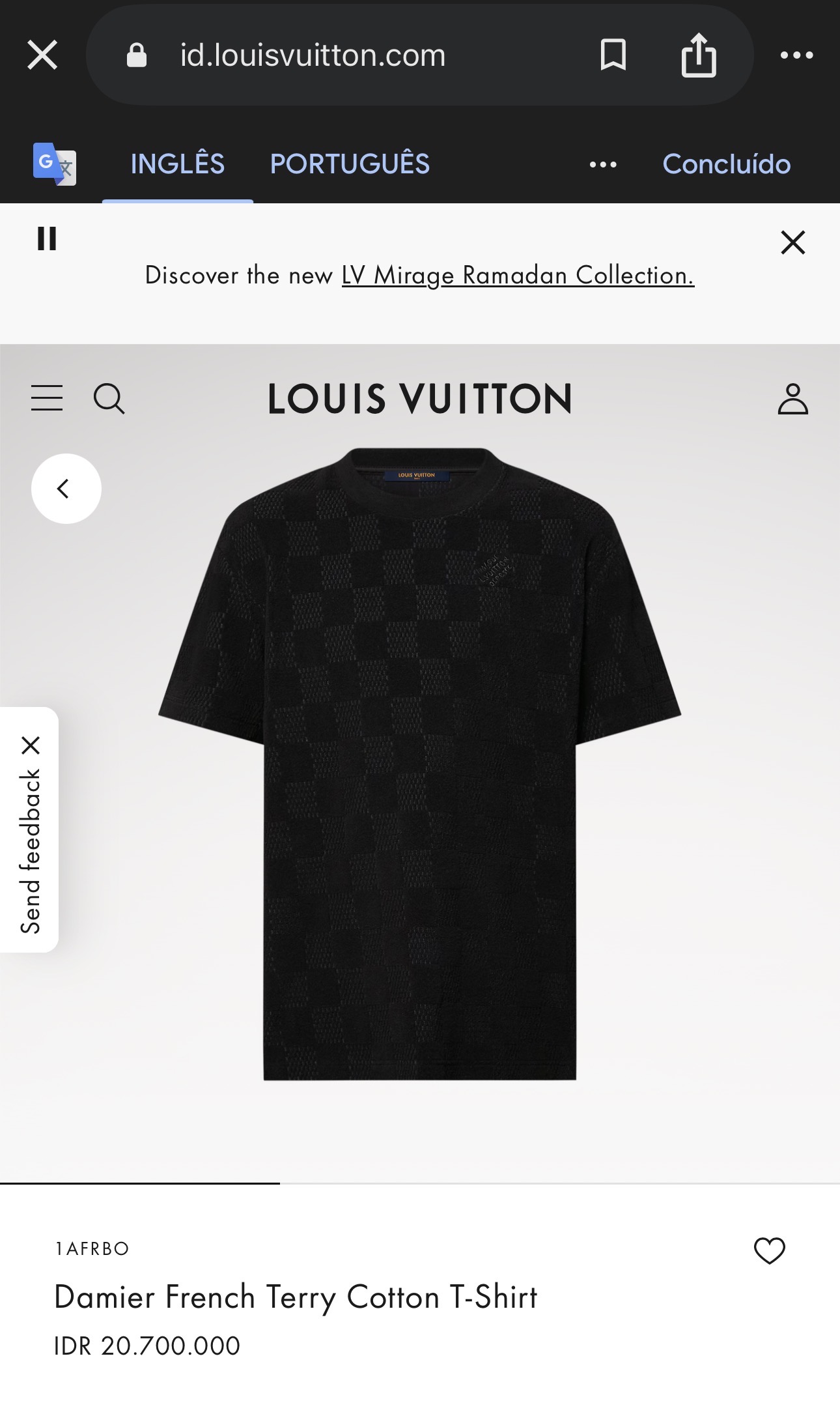 Camisa Louis Vuitton