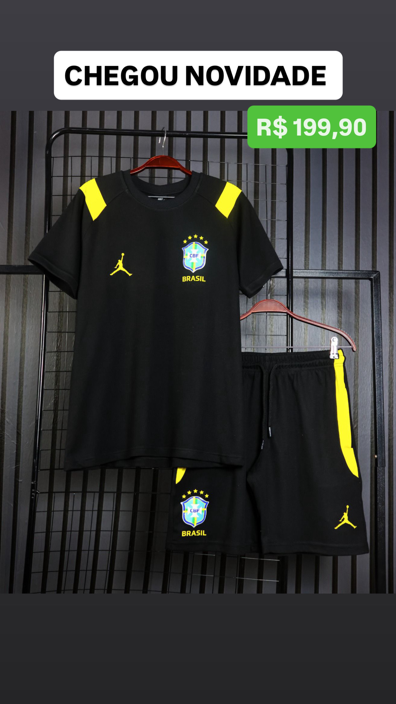 Conjunto Brasil, tecido: moletinho