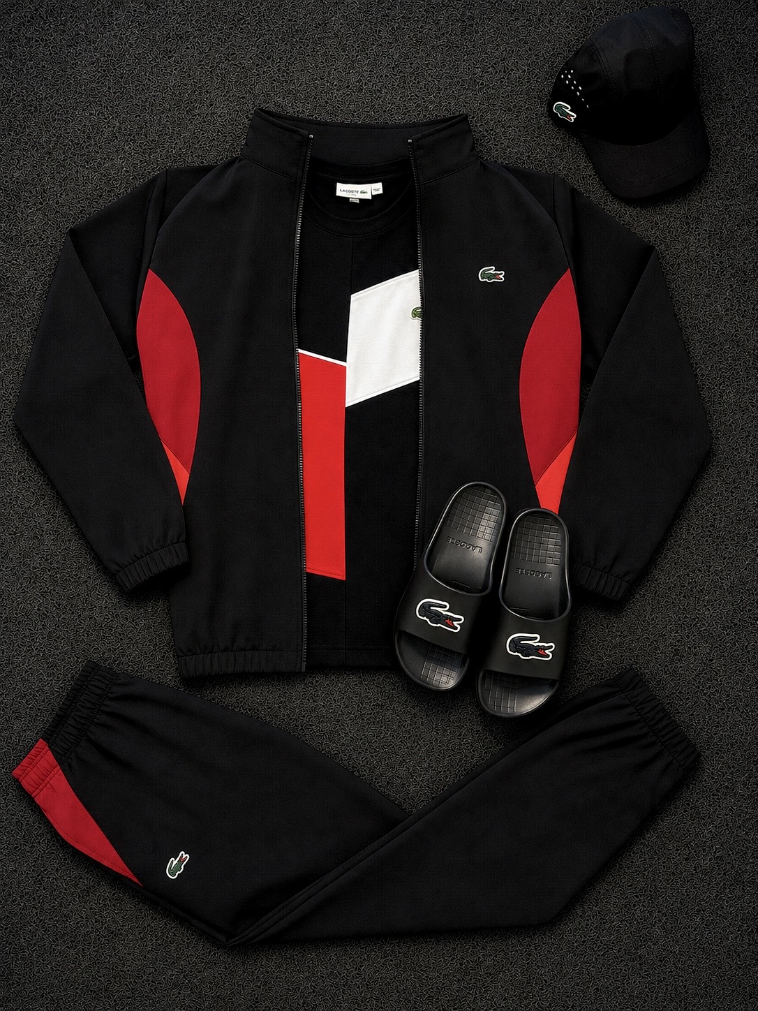 CONJUNTO LACOSTE CORTA VENTO 🐊