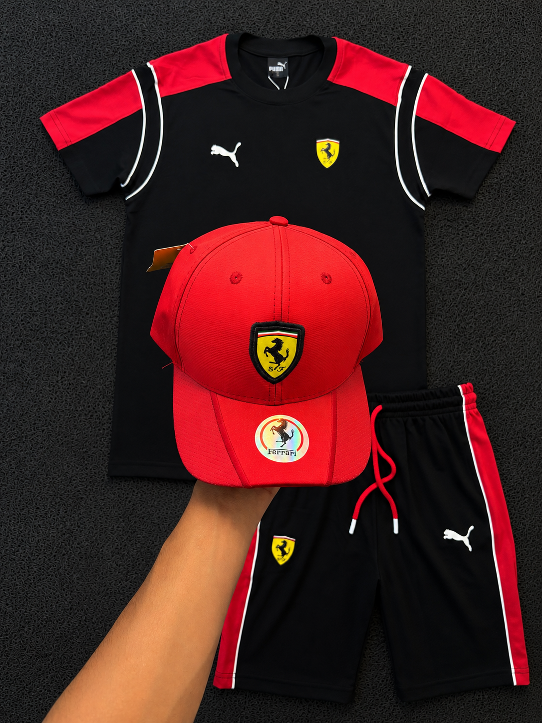 CONJUNTO FERRARI MOLETOM 🔥