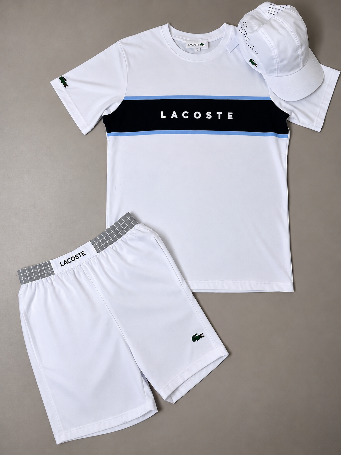 CONJUNTO LACOSTE ESTAMPADO